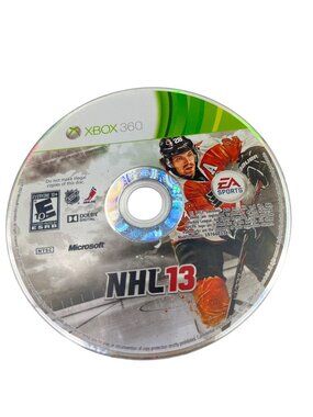 NHL 13 Xbox 360 EA Sports Hockey Game Disc NTSC Rated E10+ Microsoft